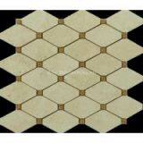 Octagon Shape Mosaic, Carrara White+nero, Light Emperador+cream Marfil thumbnail-3