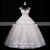 2017 Hot Sale Bridal Wedding Dress Bridal Gown Zipper Chiffon Sleeveless Prom Wedding Dress Mermaid Lace Wedding Dress F13501 thumbnail-1