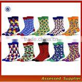 FXS142 Top Quality Custom Combed Cotton Colorful Happy Dress Mens Socks Wholesale thumbnail-1