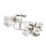 Sliver Square Mens Shirt Button Stud With Cufflinks thumbnail-2