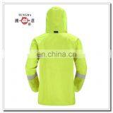 Heavy Duty Reflective Safety Nylon Rain Jacket for Policeman thumbnail-3
