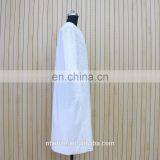 Women High Quality White Short Sleeve Lace Shirt Dress thumbnail-4