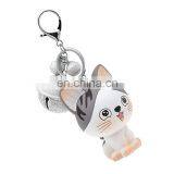 vinyl cat cartoon animal Pendant keychain for car keychain