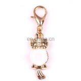 Metal Enamel Bottle Keychain Lobster Clasps Keyring With Colorful Crystal Coke Keychain for Bag Accessories thumbnail-5