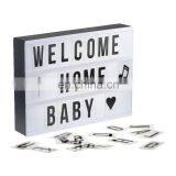 Acrylic Mini LED Light Box With Letters AA Battery Powered USB Cable thumbnail-5
