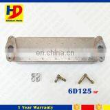 Oil Cooler 6D125 8P Oil Radiator Excavator Engine Spare Parts