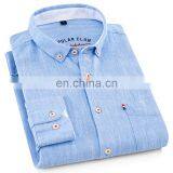 OEM Wholesale Mens Long Sleeve Plus Size Heather Colors Linen Casual Shirts thumbnail-1