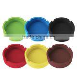 Cheap Soft Eco Friendly Pocket Round Shatterproof Cigar Rubber Silicone Ashtray thumbnail-2