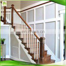 Prefinished Oak Wood White Color Post Indoor Wooden Staircase Design