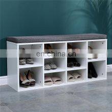Storage Bench Shoe Rack Shoes Bench for Home Entrance Decoration