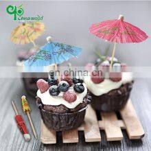 Paper Cocktail Parasols Mini Umbrellas Drinks Picks Wedding Party Sticks Table Wooden Toothpicks Decoration thumbnail-2