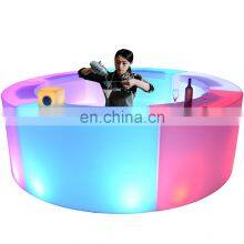 Modern Plastic Portable Bar Counter Furniture,Home Wine Mini Bar Counter Design Illuminated Led Furniture for Lounge Nightclub thumbnail-4