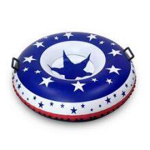 PVC New American Flag Ski Ring Sled Inflatable Swim Snow Tube thumbnail-1