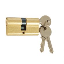 High Quality Euro Profiile Brass/Zinc Alloy/Aluminunm Lock cylinder For Doors With 3 S keyway Keys