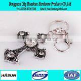 Factory Direct Sale Fancy Rhinestone Keychain With Cross Shape thumbnail-4