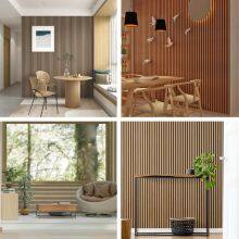 Acoustic Wooden Veneer Surface Slat Decor Wall Panels for Modern Living Room Bedroom Apartment Wall Decoration thumbnail-3