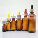 Trade Assurance! Wholesale 30ml Empty Amber Glass Dropper Bottles for Vape Oil /ejuice Packing With Childproof Cap thumbnail-1