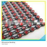 Diamante Banding Sew on Ss16 4mm Siam Black Banding 1x130 Pcs 10 Yards thumbnail-1