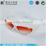 TOP SALE custom design silicone swim goggles with differen size