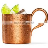 CCBM-313 16oz (500ml) Aluminum Beer Mug beer tumbler moscow mule mugs with champagne solid copper color surface (Accept OEM)