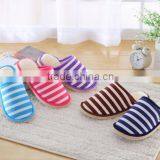 2015 Best Selling Lovely Soft Warm Men and Women Slippers Stripe Hot Style Slippers thumbnail-4