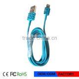 Original Micro Android USB Phone Cable Charger Data Jeweled 8-Pin Sync Cable For IPhone Micro thumbnail-2