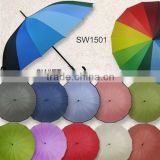 16ribs solid border umbrella rainbow umbrella