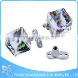 Top Beautiful Stone Titanium Base Implant Piercing Microdermal Body Jewelry thumbnail-1