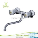 Abs Plastic Chromed wall mounted mixer faucet