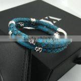 2016 Genuine Customize Genuine Luxury Python Man Bracelet for Man Gift thumbnail-2