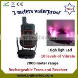 Pet Training Products 2000Meter Rechargeable Remote Dog Shock Collar thumbnail-1