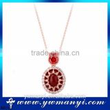 Red Stone Necklace High Quality Fairlady Unique Elegant Crystal Necklaces Natural Stone Necklace N0212