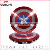 The Shield of Captain America Ultra Thin Li-polymer Battery Power Bank Factory Supply Captain America Power Bank thumbnail-5