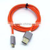 Micro Metal Aluminum Usb Multi Charger Data Cable Universal Multi Usb Charger Cable Usb Data Transfer Cable