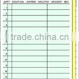 NO CARB 3PARTS GREEN Guest Check