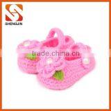 Good Quality Cheap Soft Crochet Baby Shoes Free thumbnail-1
