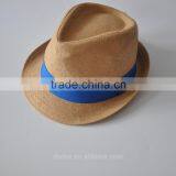 New Fashion Custom Made Band 58CM 100%Paper Trilby Hats thumbnail-2