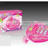 Pink muisc toy phone learning machine ( have English, Arabic, Western language )