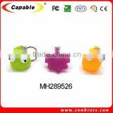 3PCS Soft plastic critical eye key chain promotional toys