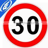 Reflective Adhesive 30 Yard Limit Road Sign