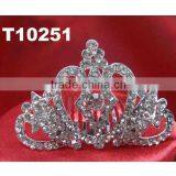 girls small glitter crystal tiara crown wholesale