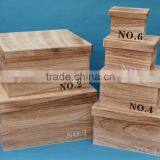 Factory Price Packing Custom Wooden Tea Box, Natural Wooden Box With Drawer