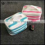 Women Cosmetic Organizer Travel Stripe Toiletry Case thumbnail-5