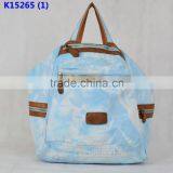 Fashion Canvas Travel Tote Backpack thumbnail-1