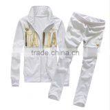 Sportswear Cheap Good Quality Embroidered Men Tricot Jacket Sets Made in China thumbnail-3
