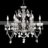 11.2-4 Gleaming Chrome Silver Finish Frame Crystal Chandelier Suits Your Home Decor
