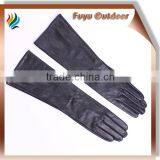 Long Sleeves Fashionable Girls' Ladies' Women's Black Brown Unlined Deerskin Gloves