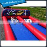 Inflatable Bowling Alley Skittles Game / Customized Inflatable Bowling Game for Sale thumbnail-2