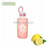 Heat-resistant Glass Water Bottle With Rubber Cover 100% BPA Free thumbnail-2