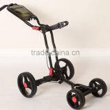 2016 Brand New Fold Light Weight 4Wheels Push Pull Golf Trolley Manual Golf Cart thumbnail-3